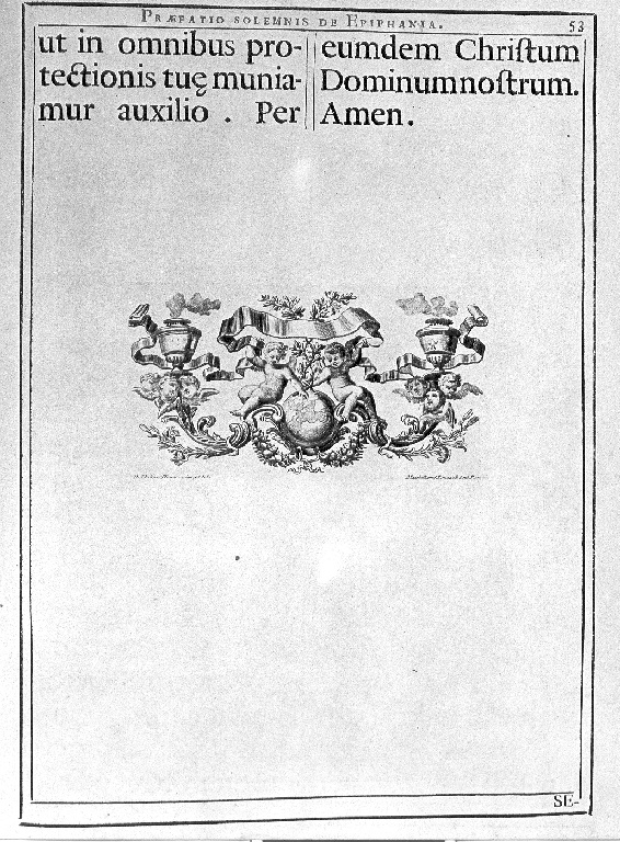 putti (stampa) di Limpach Maximilian Joseph, Juvarra Filippo (sec. XVIII)