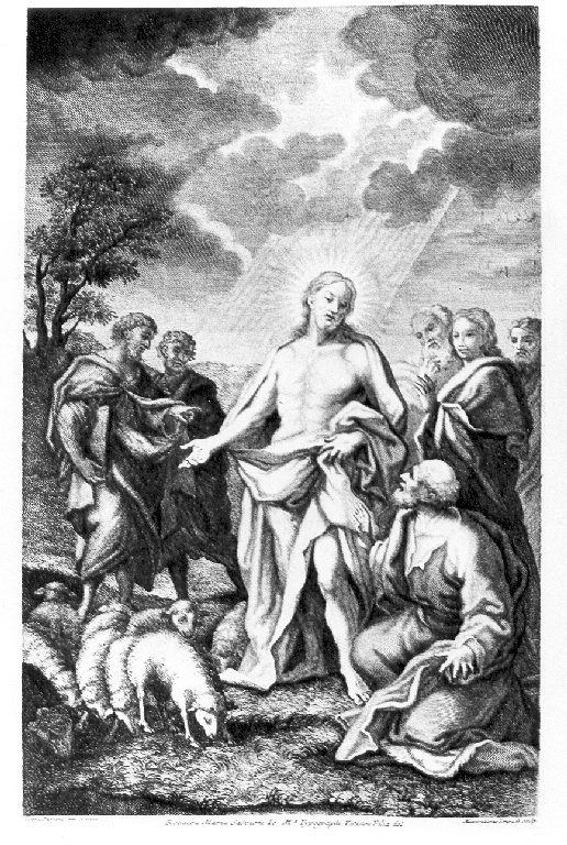 missione di San Pietro (stampa) di Passeri Giuseppe, Limpach Maximilian Joseph (sec. XVIII)