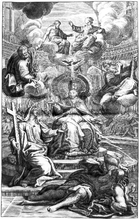 papa Benedetto XIV (stampa) - ambito romano (sec. XVIII)