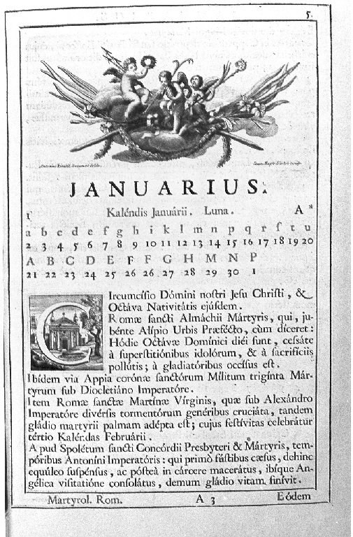 putti alati (stampa) di Sintes Giovanni Battista, Rinaldi Antonio (sec. XVIII)
