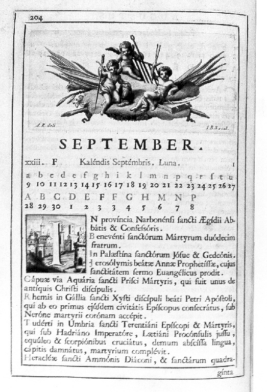 putti (stampa) - ambito romano (sec. XVIII)