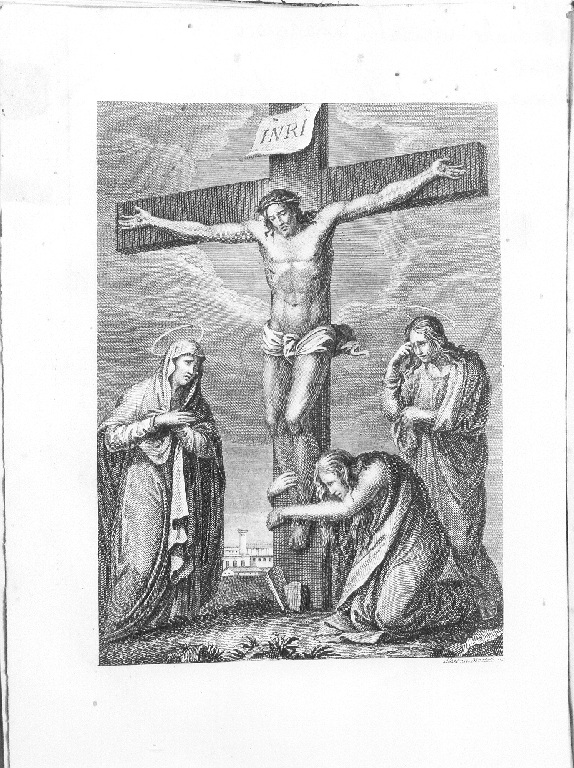 crocifissione (stampa) di Mochetti Alessandro (sec. XIX)