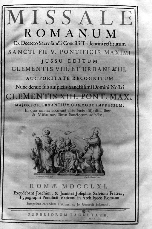San Pietro e San Paolo (stampa) di Baroni Carlo, Nessi Antonio (sec. XVIII)