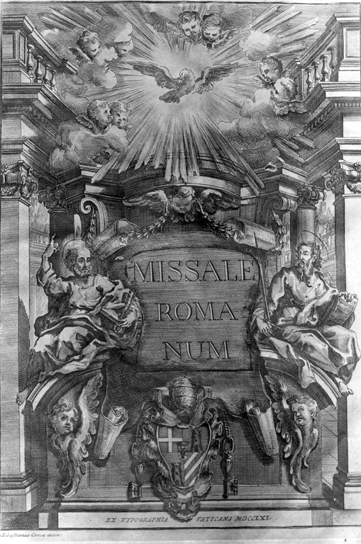 San Pietro e San Paolo (stampa) di Conca Sebastiano (sec. XVIII)