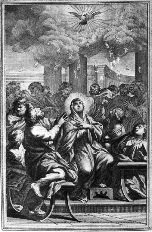 Pentecoste (stampa) di Bullica Reginaldo (sec. XIX)