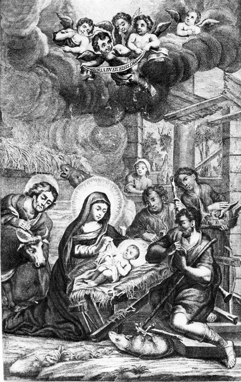 crocifissione (stampa) di Passarisi Giuseppe, Berrettini Pietro detto Pietro da Cortona, Grandi Carlo (sec. XVIII)