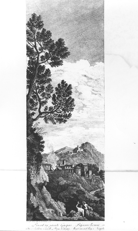 paesaggio con architetture (stampa) di Cunego Giuseppe (sec. XVIII)