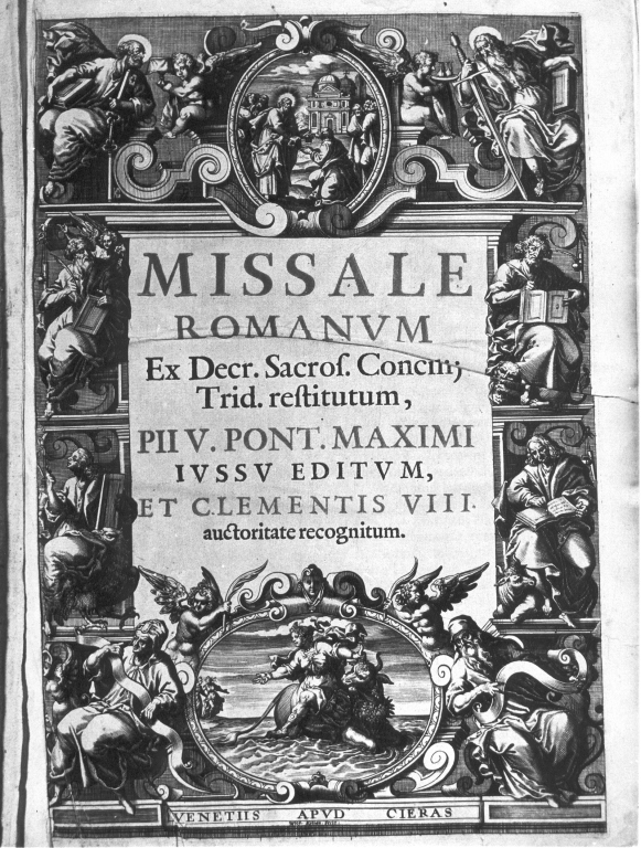 SS. Pietro e Paolo, evangelisti, sibilla e profeta (stampa, elemento d'insieme) di Kilian Wolfgang Philipp (sec. XVIII)