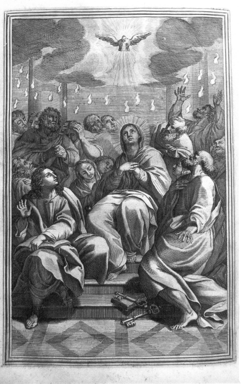 Pentecoste (stampa, elemento d'insieme) - ambito romano (sec. XVIII)