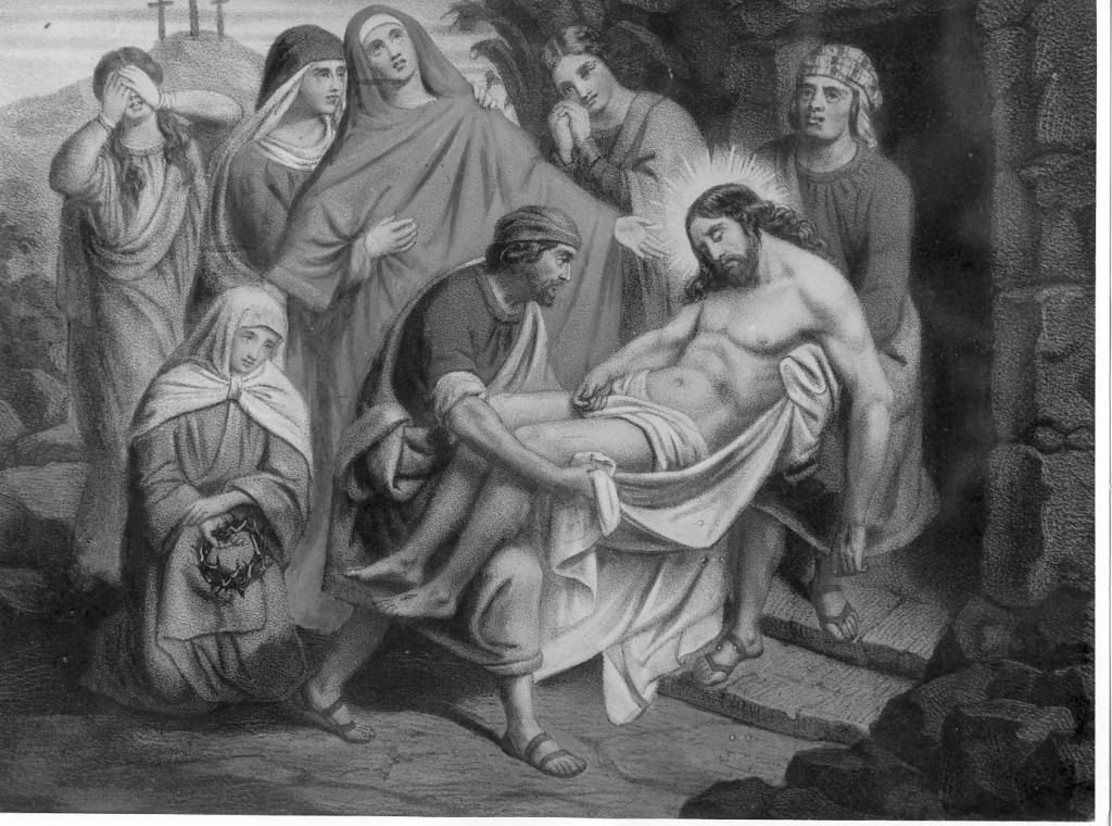 stazione XIII: Gesù deposto dalla croce (stampa) - ambito francese (fine/inizio secc. XIX/ XX)