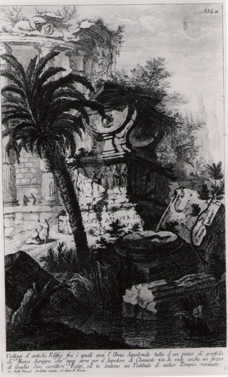 resti di antichi edifici (stampa) di Piranesi Giovanni Battista (prima metà sec. XX)