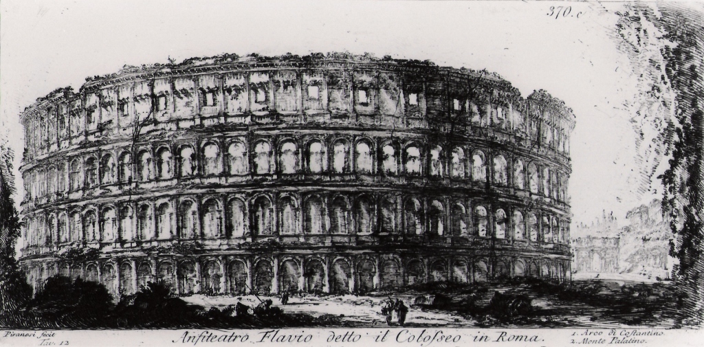 anfiteatro Flavio detto il Colosseo (stampa) di Piranesi Giovanni Battista (prima metà sec. XX)
