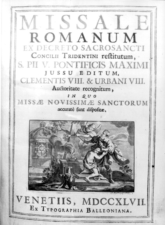 sacrificio di Isacco (stampa) - ambito veneziano (sec. XVIII)