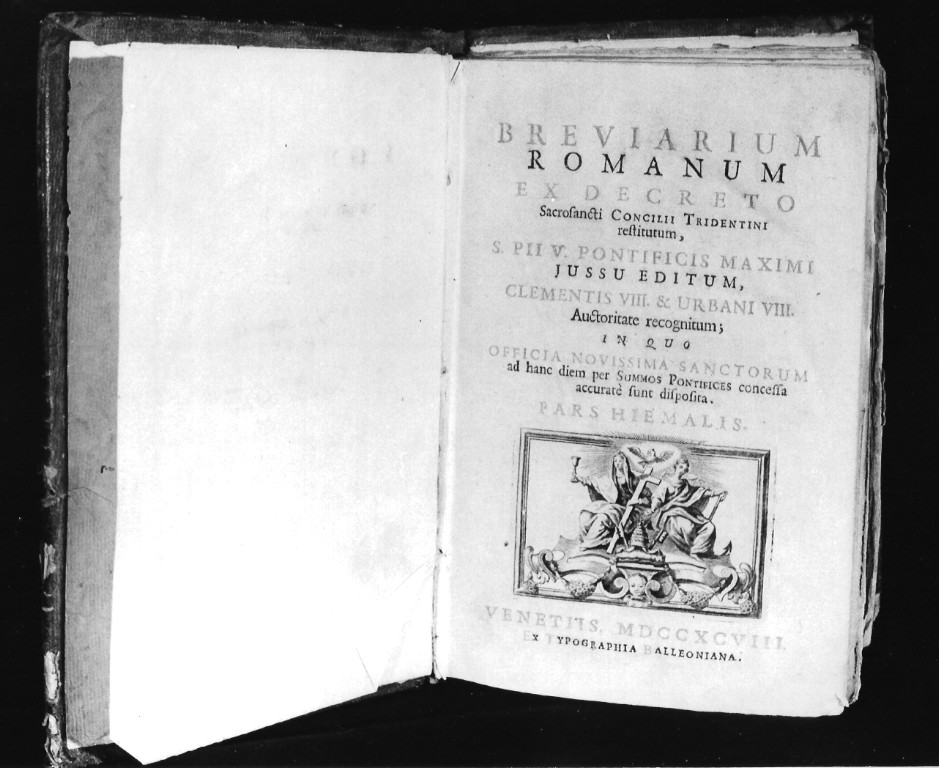 Chiesa e Fede ai lati della tiara (stampa) - ambito veneziano (sec. XVIII)