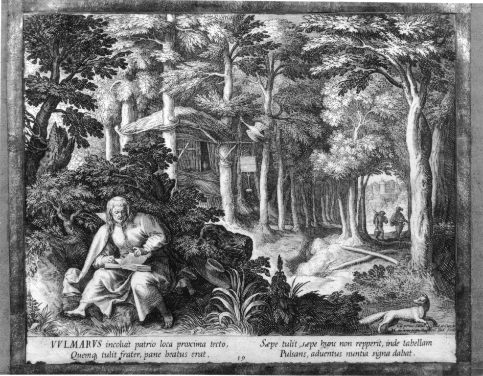San Vulmario (stampa) di De Vos Maarten, Sadeler Raphael I (sec. XVII)