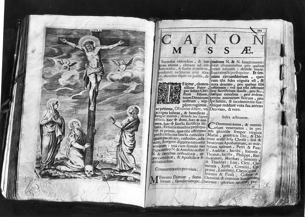 crocifissione (stampa) - ambito India centro-settentrionale (sec. XVII)