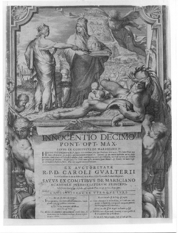 Figure Allegoriche femminili (stampa smarginata, stampa composita) di Colomboni Giovanni Maria, Greuter Lorenzo (sec. XVII)