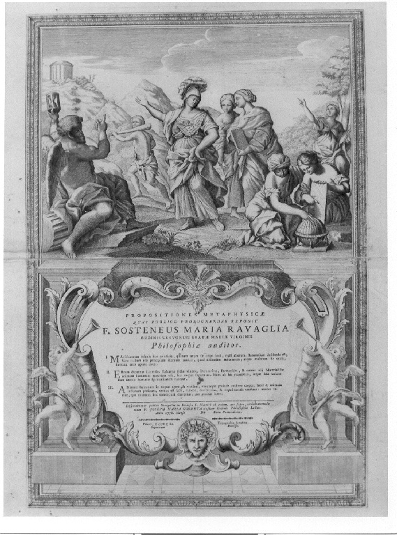 Figure allegoriche (stampa smarginata, stampa composita) di Ceccarini Carlo (sec. XVIII)