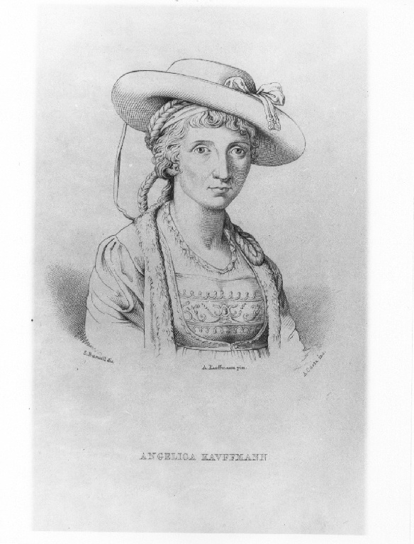 Ritratto di Angelica Kauffmann (stampa smarginata, serie) di Costa Angelo, Busuttil Salvatore, Kauffmann Angelica Maria (sec. XIX)