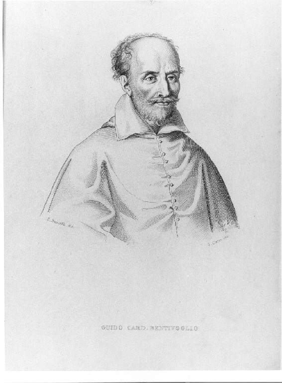 Ritratto del Cardinale Guido Bentivoglio (stampa smarginata, serie) di Cleter Gregorio, Busuttil Salvatore (sec. XIX)