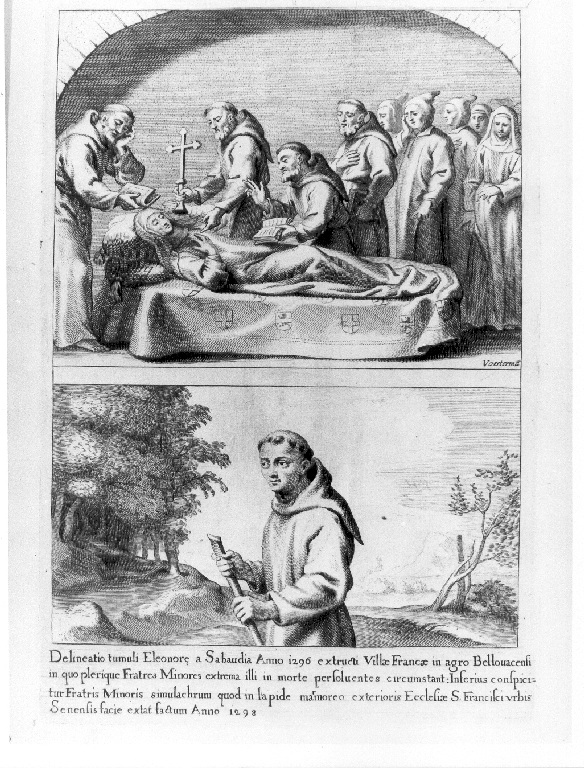Morte di Sant'Eleonora (stampa, serie) di Vorsterman Lucas (sec. XVII)