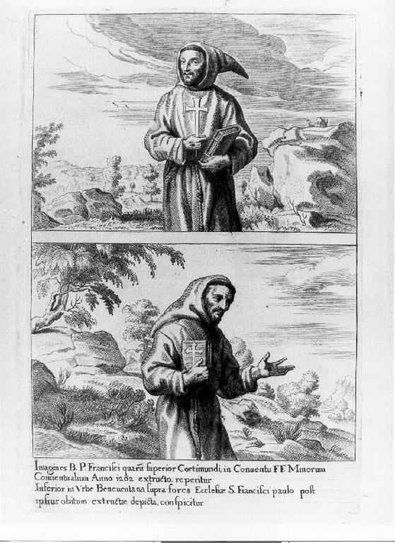 San Francesco d'Assisi (stampa, serie) - ambito belga (sec. XVII)