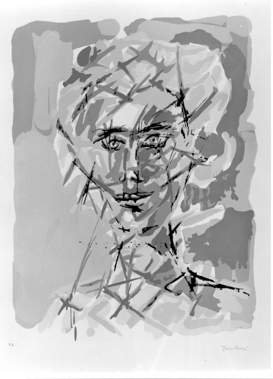 ritratto di donna (stampa, serie) di Tamburi Orfeo (sec. XX)