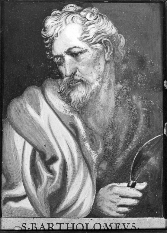 San Bartolomeo (stampa) di Galle Cornelis il Giovane (attribuito), Van Dyck Anton (prima metà sec. XVII)