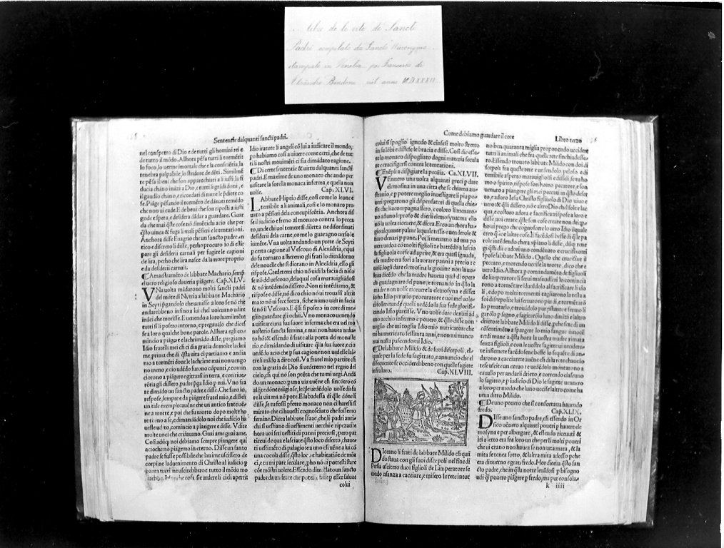 supplizio dell'abate Milido (stampa) - ambito veneto (sec. XVI)