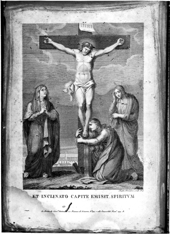 Cristo crocifisso dolente (stampa) di Persichini Raffaello (sec. XIX)