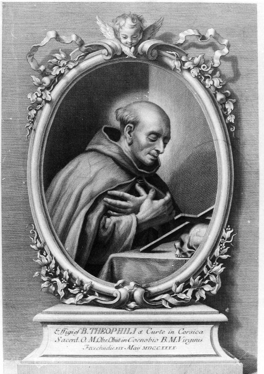 beato Teofilo (stampa) di Faucci Carlo, Cipriani Giovanni Battista (sec. XVIII)