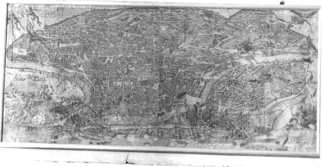 pianta della città di Roma (stampa) di De Rossi Giacomo, Tempesta Antonio (seconda metà sec. XVII)