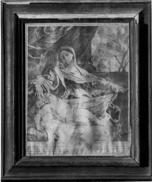 Madonna con bambino dormiente (stampa) di Sadonikov Feodor Petrovich, Sadonikov Konstantin Petrovich (sec. XIX)