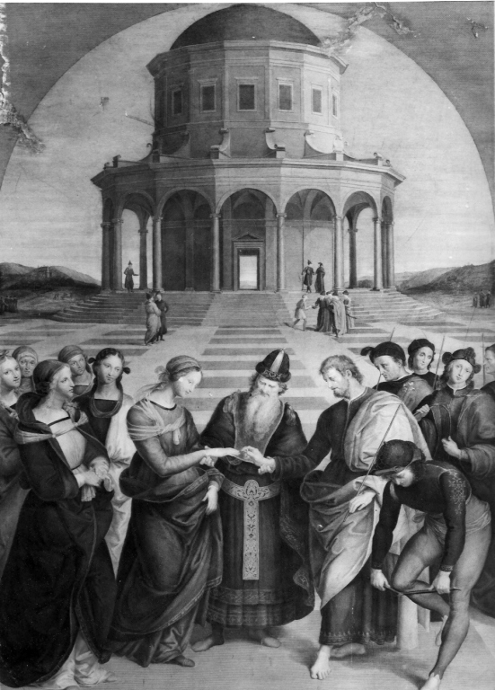 sposalizio della Vergine (stampa) di Sanzio Raffaello, Poto Pietro (sec. XIX)