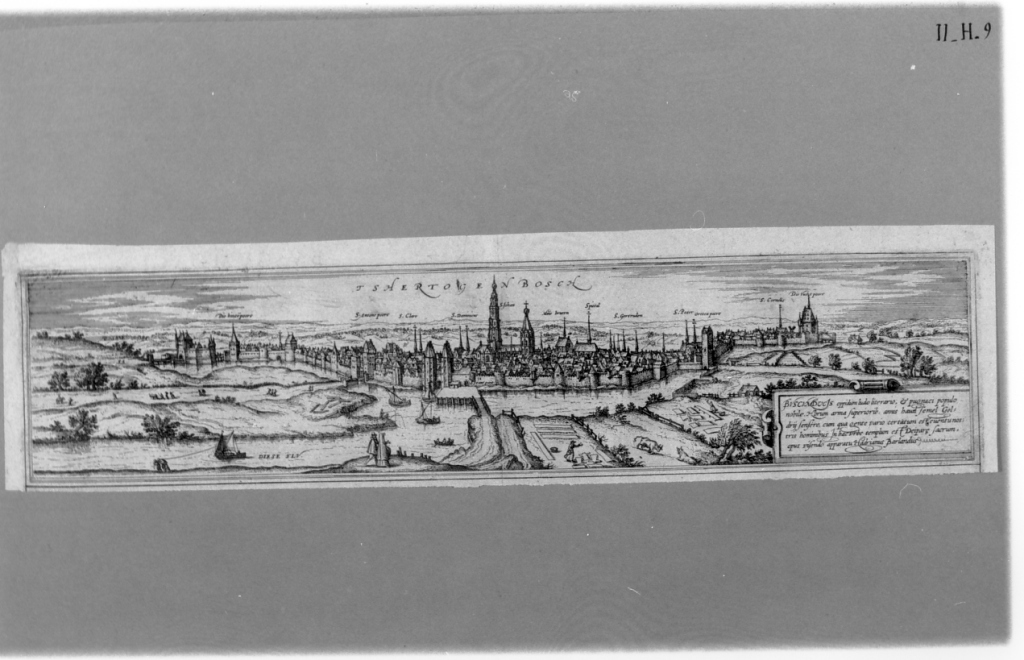 veduta di 'Shertogenbosch (stampa) - ambito olandese (seconda metà sec. XVII)