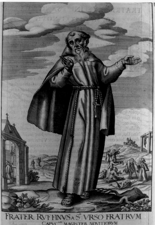 frate Ruffino da Sant'Orso (stampa) di Loffler Johann Eckhard, Loffler Heinrich, Schott Johann (sec. XVII)