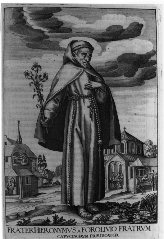 frate Girolamo da Forlì (stampa) di Schott Johann, Loffler Johann Eckhard, Loffler Heinrich (sec. XVII)