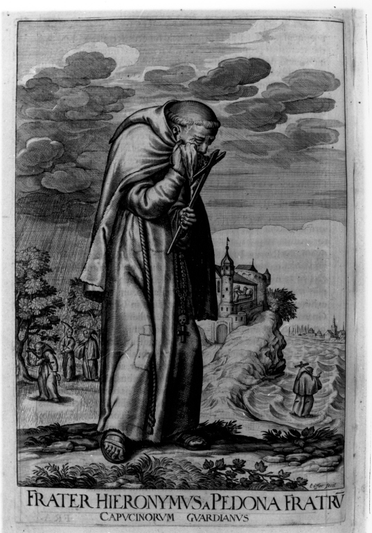 frate Girolamo d'Abidonna (stampa) di Schott Johann, Loffler Johann Eckhard, Loffler Heinrich (sec. XVII)