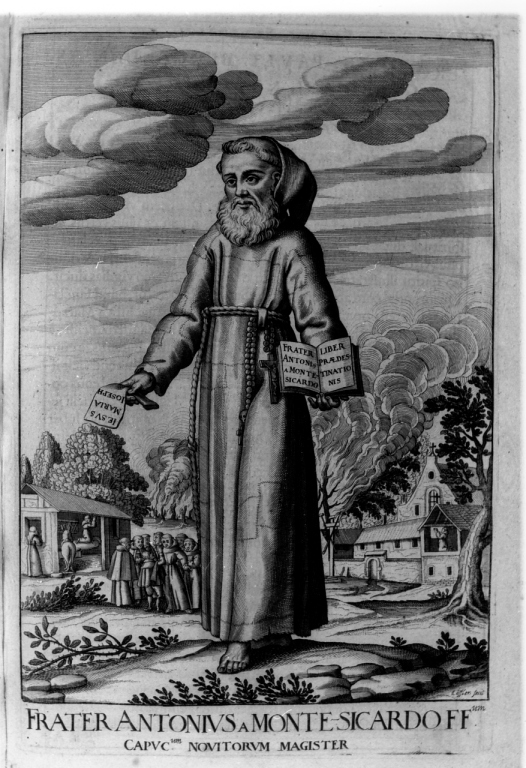 frate Antonio da Monte Sicardo (stampa) di Schott Johann, Loffler Johann Eckhard, Loffler Heinrich (sec. XVII)