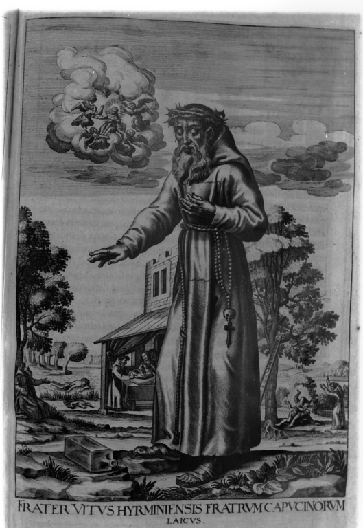 frate Vito da Ragusi (stampa) di Loffler Johann Eckhard, Loffler Heinrich, Schott Johann (sec. XVII)