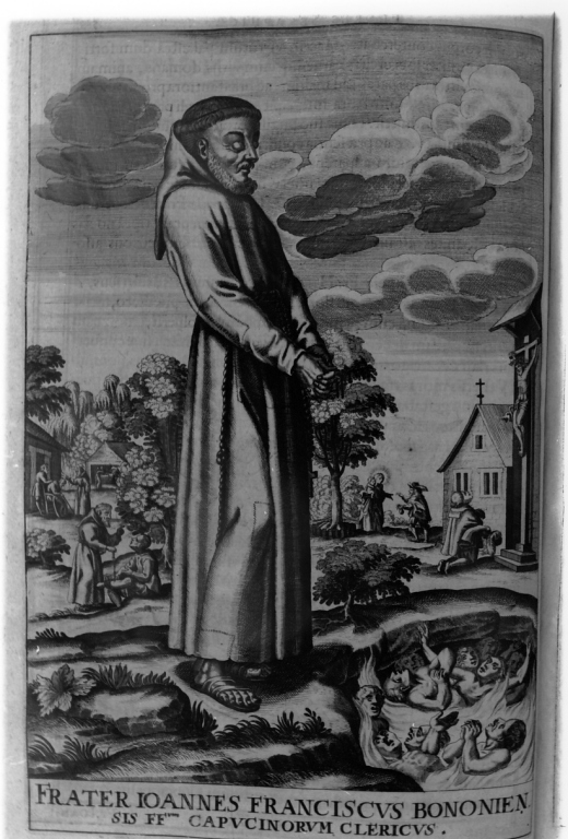 frate Giovanni Francesco da Bologna (stampa) di Loffler Johann Eckhard, Loffler Heinrich, Schott Johann (sec. XVII)