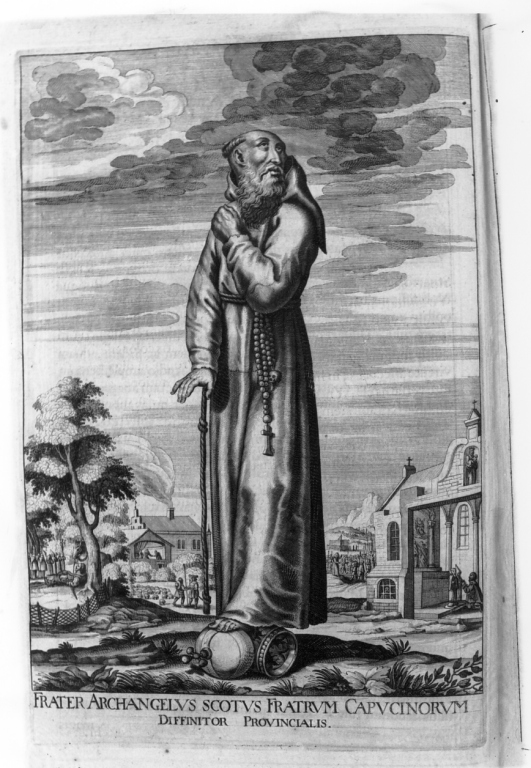 frate Arcangelo Scoto (stampa) di Loffler Johann Eckhard, Loffler Heinrich, Schott Johann (sec. XVII)
