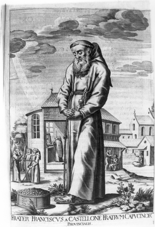 frate Francesco da Castellone (stampa) di Loffler Johann Eckhard, Loffler Heinrich, Schott Johann (sec. XVII)