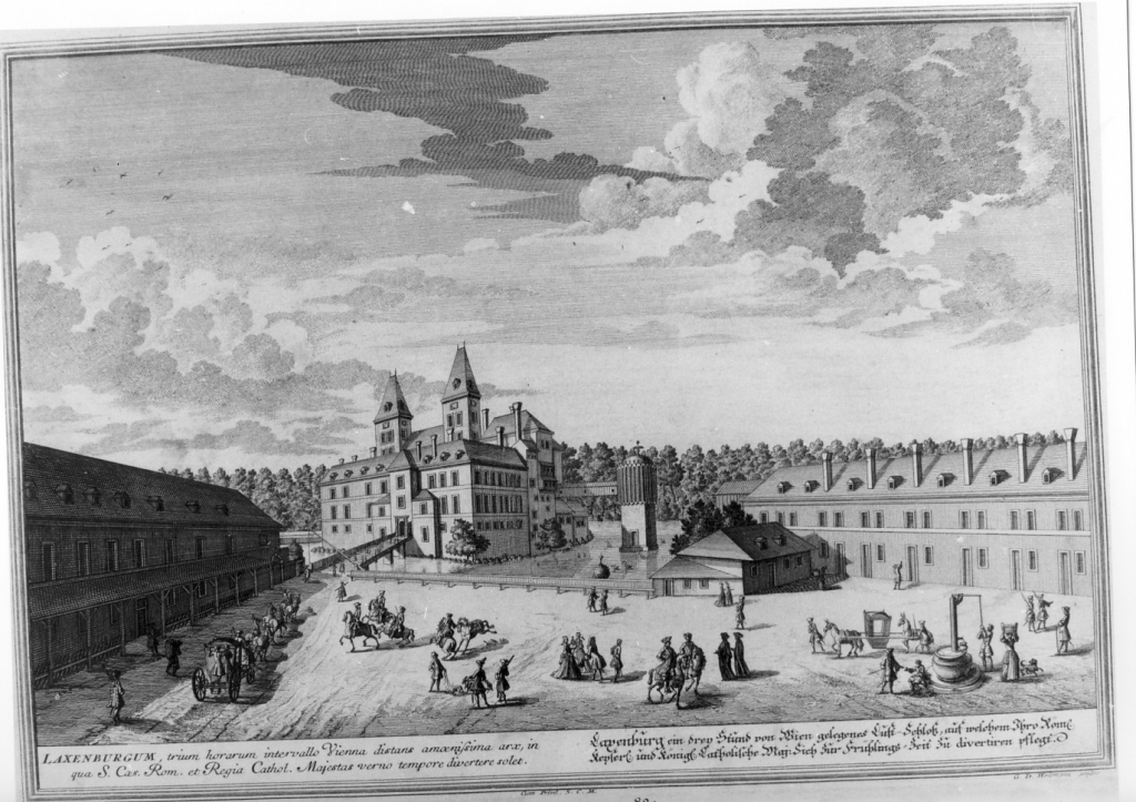 veduta del palazzo di Lussemburgo (stampa) di Heumann Georg Daniel, Kleiner Salomon (prima metà sec. XVIII)