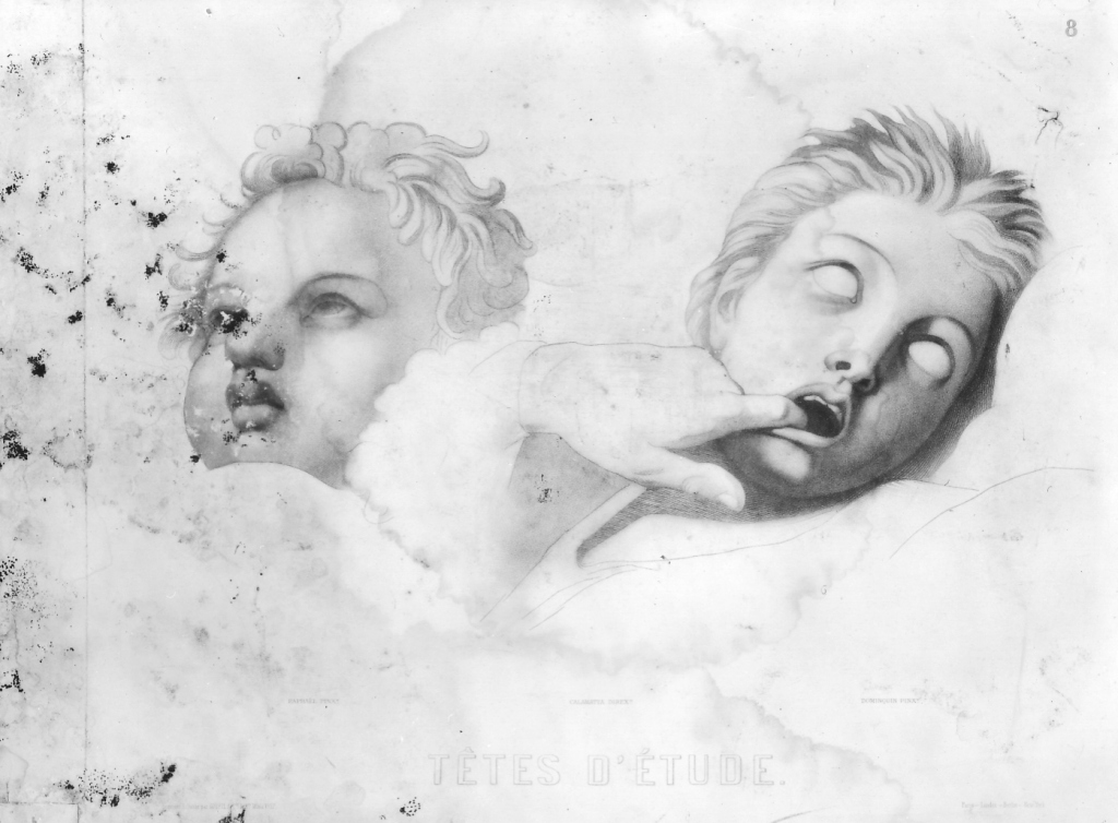 teste di studio (stampa) di Calamatta Luigi (e aiuti) (sec. XIX)