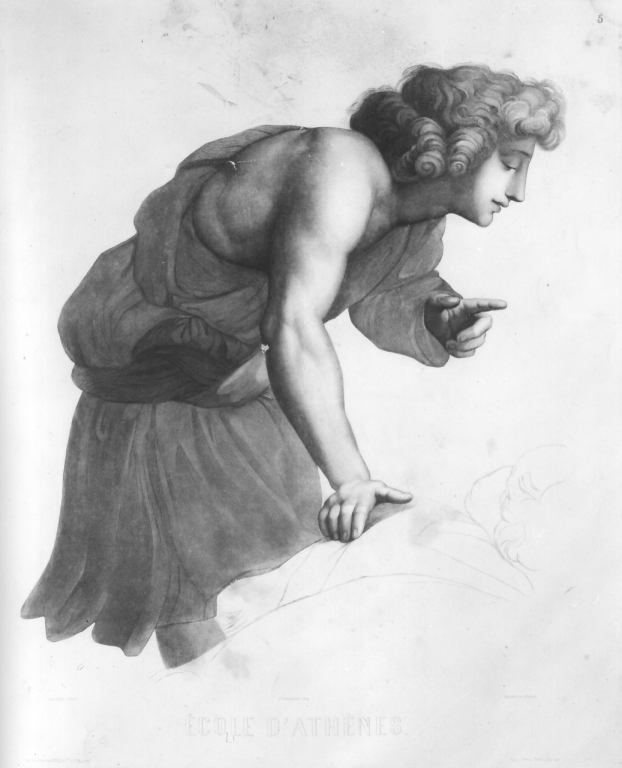 figura di studio (stampa) di Calamatta Luigi (e aiuti) (sec. XIX)