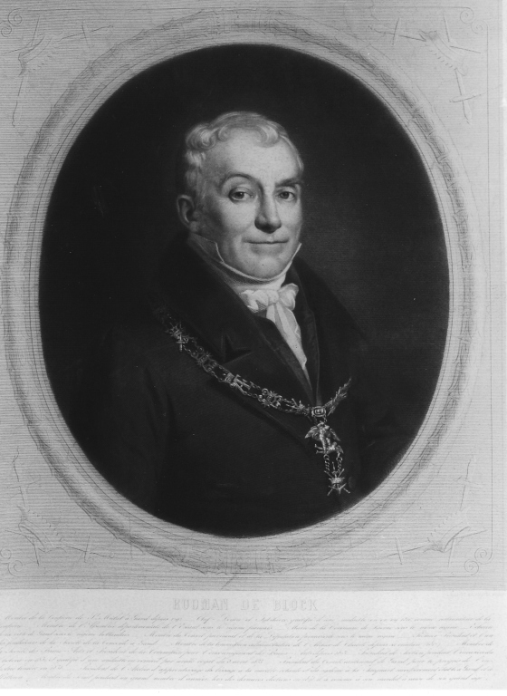 ritratto di Rooman de Block (stampa) di Calamatta Luigi (e aiuti) (sec. XIX)