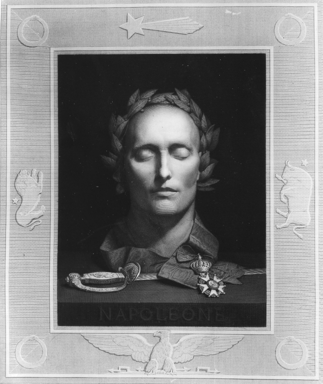 maschera di Napoleone (stampa) di Calamatta Luigi (sec. XIX)