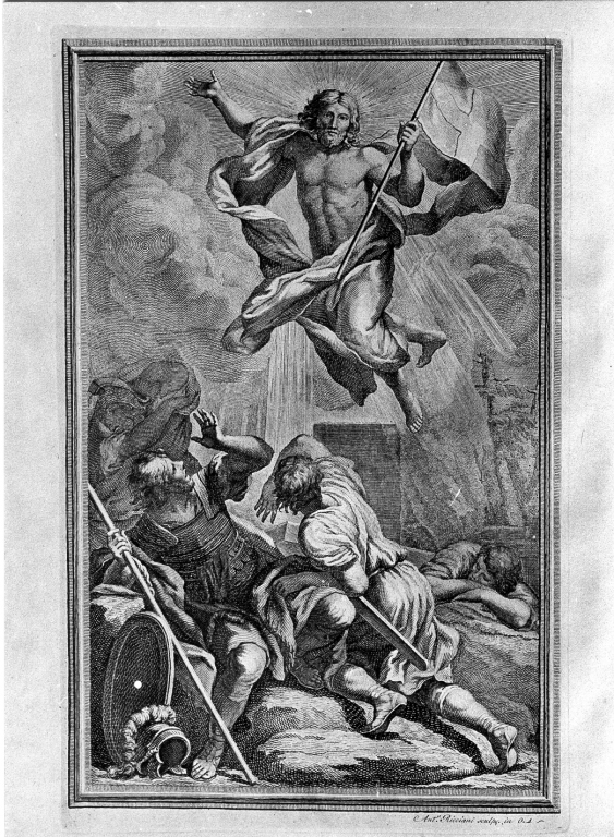 resurrezione (stampa) di Ricciani Antonio (sec. XIX)