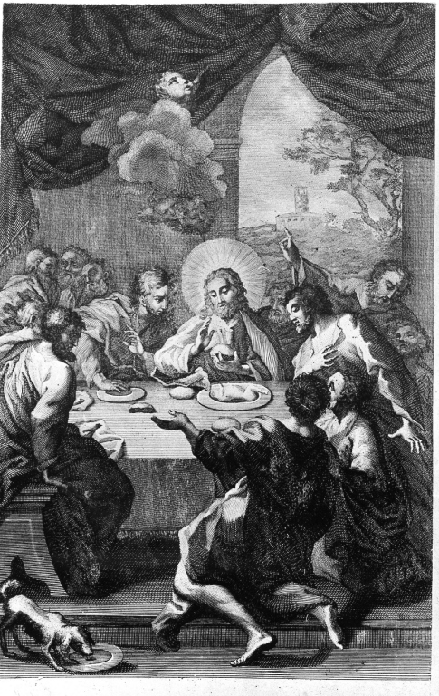 Ultima cena (stampa) di Passeri Giuseppe (sec. XIX)